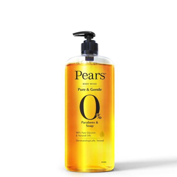 Pears Pure & Gentle Shower Gel SuperSaver XL Pump Bottle With 98% Pure Glycerine, 100% Soap Free and No Parabens, 750 ml