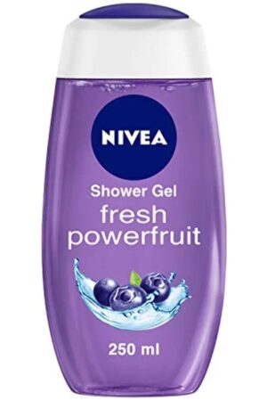NIVEA Fresh Power Fruit 250ml Body Wash| Shower Gel with Real Fruit Extracts| Pure Glycerin for Instant Soft & Summer Fresh Skin|Microplastic Free |Clean, Healthy & Moisturized Skin