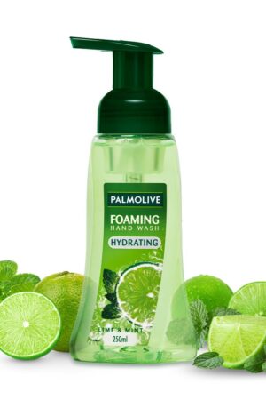 Palmolive Hydrating Foaming Handwash Liquid With Lime & Mint, 250Ml Dispenser Bottle, Removes Germs, Refreshing Fragrance Hand Wash