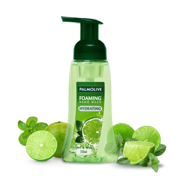 Palmolive Hydrating Foaming Handwash Liquid With Lime & Mint, 250Ml Dispenser Bottle, Removes Germs, Refreshing Fragrance Hand Wash