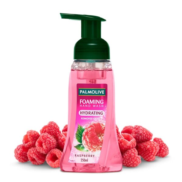 Palmolive Hydrating Raspberry Foaming Handwash Liquid , 250ml Dispenser Bottle, Wash Away Germs, Refreshing Fragrance Hand Wash