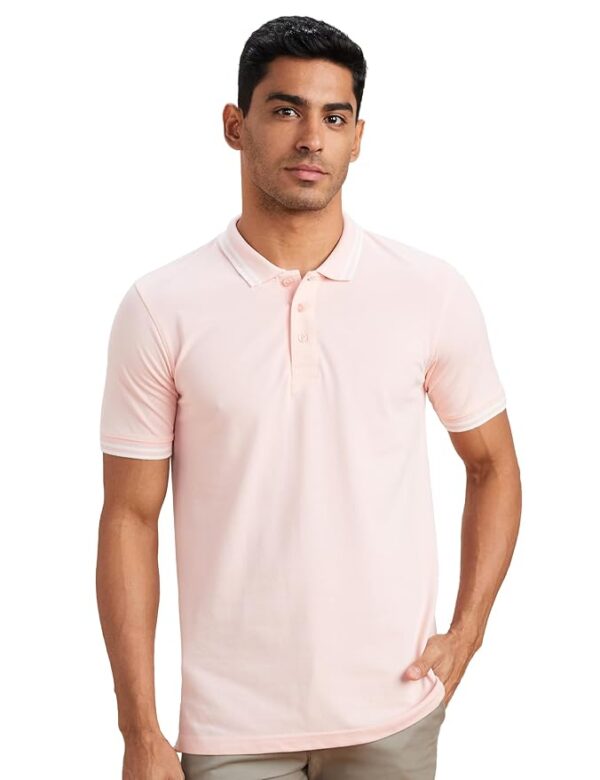 Amazon Brand - Symbol Men's Solid Cotton Rich Polo T Shirt | Classic Collar Tshirts | Half Sleeves | Plain-Regular Fit (Available in Plus Size and Combo Pack of 2)