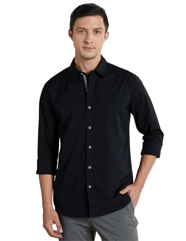 Symbol Premium Men's Casual Cotton Poplin Shirt (Regular Fit)